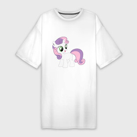 Платье-футболка хлопок с принтом Пони Крошка Бель в Тюмени,  |  | my little pony | бель | крошка | пони