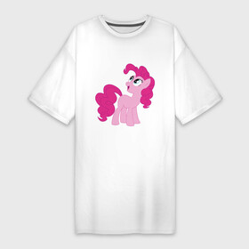 Платье-футболка хлопок с принтом Пони Пинки Пай в Тюмени,  |  | my little pony | пинки пай | пони