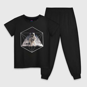 Детская пижама хлопок с принтом Астронавт в Тюмени, 100% хлопок |  брюки и футболка прямого кроя, без карманов, на брюках мягкая резинка на поясе и по низу штанин
 | infinite | interstellar | space | univers | астронавт | бесконечный космос | вселенная | интерстеллар | космонавт