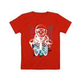 Детская футболка хлопок с принтом Бесконечный космос в Тюмени, 100% хлопок | круглый вырез горловины, полуприлегающий силуэт, длина до линии бедер | infinite | interstellar | space | univers | астронавт | бесконечный космос | вселенная | интерстеллар | космонавт
