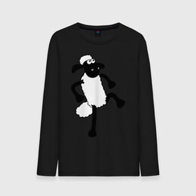 Мужской лонгслив хлопок с принтом Овечка танцует в Тюмени, 100% хлопок |  | Тематика изображения на принте: 2015 | new year | новый год | овечка | овца | символ