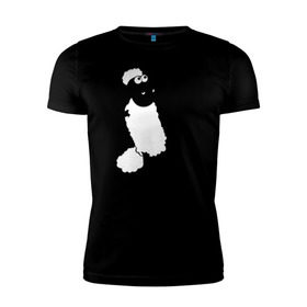 Мужская футболка премиум с принтом Овечка танцует в Тюмени, 92% хлопок, 8% лайкра | приталенный силуэт, круглый вырез ворота, длина до линии бедра, короткий рукав | Тематика изображения на принте: 2015 | new year | новый год | овечка | овца | символ