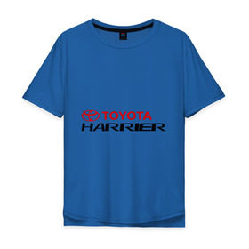 Мужская футболка хлопок Oversize с принтом Toyota Harrier в Тюмени, 100% хлопок | свободный крой, круглый ворот, “спинка” длиннее передней части | harrier | toyota | тойота | харриер