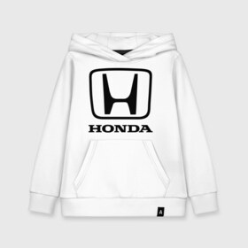 Детская толстовка хлопок с принтом Honda logo в Тюмени, 100% хлопок | Круглый горловой вырез, эластичные манжеты, пояс, капюшен | honda | logo | motor | лого | хонда