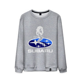 Мужской свитшот хлопок с принтом Subaru в Тюмени, 100% хлопок |  | subaru | субару