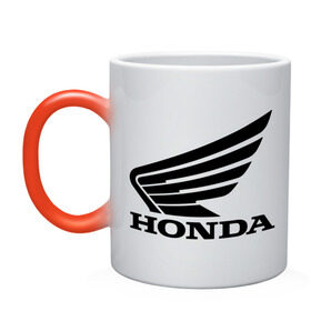 Кружка хамелеон с принтом Honda Motor в Тюмени, керамика | меняет цвет при нагревании, емкость 330 мл | Тематика изображения на принте: honda | motor | хонда