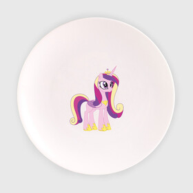 Тарелка 3D с принтом Принцесса Каденс в Тюмени, фарфор | диаметр - 210 мм
диаметр для нанесения принта - 120 мм | my little pony | каденс | мой маленький пони | пони