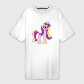 Платье-футболка хлопок с принтом Принцесса Каденс в Тюмени,  |  | my little pony | каденс | мой маленький пони | пони