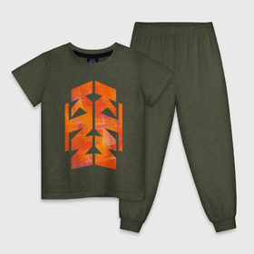 Детская пижама хлопок с принтом KTM | КТМ в Тюмени, 100% хлопок |  брюки и футболка прямого кроя, без карманов, на брюках мягкая резинка на поясе и по низу штанин
 | 