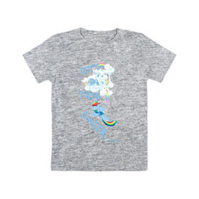 Детская футболка хлопок с принтом Rainbow Dash Let`s Do This в Тюмени, 100% хлопок | круглый вырез горловины, полуприлегающий силуэт, длина до линии бедер | 