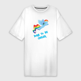 Платье-футболка хлопок с принтом Rainbow Dash в Тюмени,  |  | 