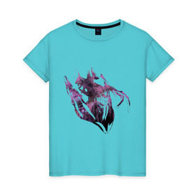 Женская футболка хлопок с принтом Bane Elemental в Тюмени, 100% хлопок | прямой крой, круглый вырез горловины, длина до линии бедер, слегка спущенное плечо | bane elemental | dota | dota2 | дота | дота2