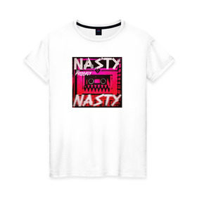 Женская футболка хлопок с принтом The Prodigy Nasty в Тюмени, 100% хлопок | прямой крой, круглый вырез горловины, длина до линии бедер, слегка спущенное плечо | 