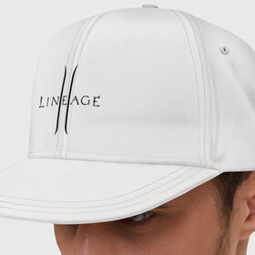 Кепка снепбек с прямым козырьком с принтом Lineage logo в Тюмени, хлопок 100% |  | lineage | logo | игра | логотип