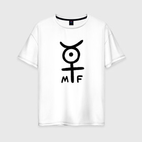 Женская футболка хлопок Oversize с принтом мистер фримен в Тюмени, 100% хлопок | свободный крой, круглый ворот, спущенный рукав, длина до линии бедер
 | @