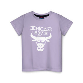Детская футболка хлопок с принтом Chicago Bulls fun logo в Тюмени, 100% хлопок | круглый вырез горловины, полуприлегающий силуэт, длина до линии бедер | chicago bulls | антибрэнд
