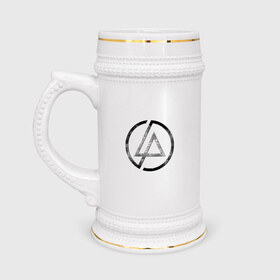 Кружка пивная с принтом Linkin Park в Тюмени,  керамика (Материал выдерживает высокую температуру, стоит избегать резкого перепада температур) |  объем 630 мл | 
