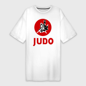 Платье-футболка хлопок с принтом Judo в Тюмени,  |  | дзюдо
