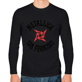 Мужской лонгслив хлопок с принтом Metallica (San Francisco) в Тюмени, 100% хлопок |  | metallica | san francisco