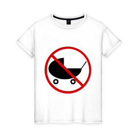 Женская футболка хлопок с принтом Child Free в Тюмени, 100% хлопок | прямой крой, круглый вырез горловины, длина до линии бедер, слегка спущенное плечо | child free | чайлдфри