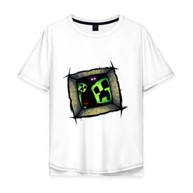 Мужская футболка хлопок Oversize с принтом Страшное место в Тюмени, 100% хлопок | свободный крой, круглый ворот, “спинка” длиннее передней части | игры