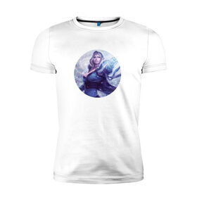 Мужская футболка премиум с принтом Crystal Maiden в Тюмени, 92% хлопок, 8% лайкра | приталенный силуэт, круглый вырез ворота, длина до линии бедра, короткий рукав | cm | crystal maiden