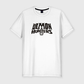 Мужская футболка премиум с принтом Demon Hunters в Тюмени, 92% хлопок, 8% лайкра | приталенный силуэт, круглый вырез ворота, длина до линии бедра, короткий рукав | дин | сериал | супернатурал