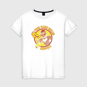 Женская футболка хлопок с принтом Йога - гриль в Тюмени, 100% хлопок | прямой крой, круглый вырез горловины, длина до линии бедер, слегка спущенное плечо | food | ёда | мясо | повар | шашлык