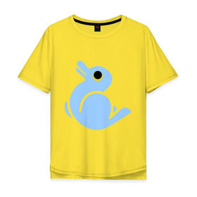 Мужская футболка хлопок Oversize с принтом Утка или заяц в Тюмени, 100% хлопок | свободный крой, круглый ворот, “спинка” длиннее передней части | восприятие | заяц | иллюзия | оптическая иллюзия | утка