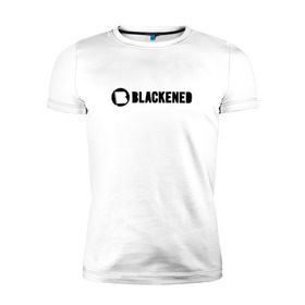Мужская футболка премиум с принтом Metallica - Blackened в Тюмени, 92% хлопок, 8% лайкра | приталенный силуэт, круглый вырез ворота, длина до линии бедра, короткий рукав | 