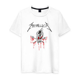 Мужская футболка хлопок с принтом Metallica - Scary Guy в Тюмени, 100% хлопок | прямой крой, круглый вырез горловины, длина до линии бедер, слегка спущенное плечо. | металлика