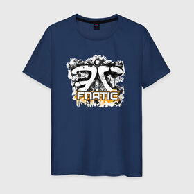 Мужская футболка хлопок с принтом Fnatic Team в Тюмени, 100% хлопок | прямой крой, круглый вырез горловины, длина до линии бедер, слегка спущенное плечо. | counter strike | csgo | fnatic