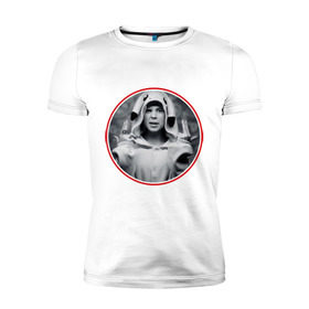 Мужская футболка премиум с принтом Yolandi в Тюмени, 92% хлопок, 8% лайкра | приталенный силуэт, круглый вырез ворота, длина до линии бедра, короткий рукав | die antwoord