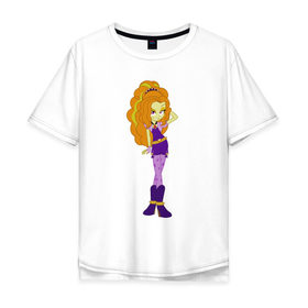 Мужская футболка хлопок Oversize с принтом Адажио Даззл Девушки Эквестрии в Тюмени, 100% хлопок | свободный крой, круглый ворот, “спинка” длиннее передней части | @ | adagio dazzle | адажио даззл | девушки эквестрии