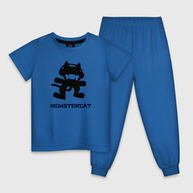 Детская пижама хлопок с принтом Monstercat в Тюмени, 100% хлопок |  брюки и футболка прямого кроя, без карманов, на брюках мягкая резинка на поясе и по низу штанин
 | 