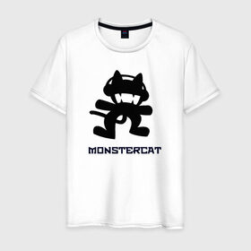 Мужская футболка хлопок с принтом monstercat в Тюмени, 100% хлопок | прямой крой, круглый вырез горловины, длина до линии бедер, слегка спущенное плечо. | 