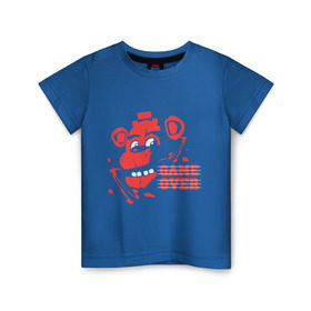Детская футболка хлопок с принтом Five Nights At Freddy`s в Тюмени, 100% хлопок | круглый вырез горловины, полуприлегающий силуэт, длина до линии бедер | five nights at freddys | fnaf | freddy | game over | игры | медведь | мишка | фнаф | фредди