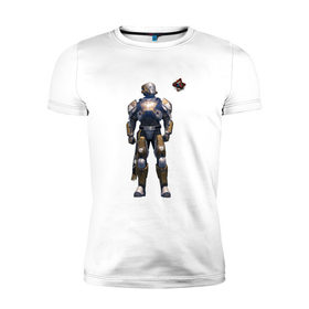 Мужская футболка премиум с принтом Destiny Titan в Тюмени, 92% хлопок, 8% лайкра | приталенный силуэт, круглый вырез ворота, длина до линии бедра, короткий рукав | 