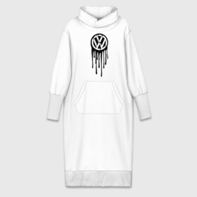 Платье удлиненное хлопок с принтом Volkswagen в Тюмени,  |  | logo | volkswagen | логотип | фольцваген