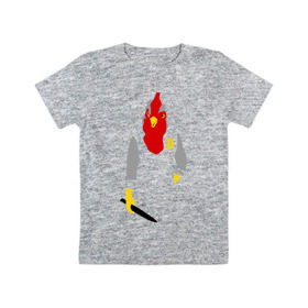 Детская футболка хлопок с принтом Hotline miami в Тюмени, 100% хлопок | круглый вырез горловины, полуприлегающий силуэт, длина до линии бедер | hotline miami