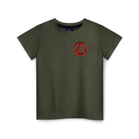 Детская футболка хлопок с принтом Borderlands в Тюмени, 100% хлопок | круглый вырез горловины, полуприлегающий силуэт, длина до линии бедер | borderlands | vault | vault hunter