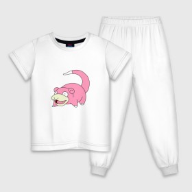 Детская пижама хлопок с принтом Cлоупок в Тюмени, 100% хлопок |  брюки и футболка прямого кроя, без карманов, на брюках мягкая резинка на поясе и по низу штанин
 | 