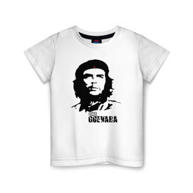 Детская футболка хлопок с принтом Эрнесто Че гевара в Тюмени, 100% хлопок | круглый вырез горловины, полуприлегающий силуэт, длина до линии бедер | che guevara | революционер