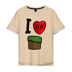 Мужская футболка хлопок Oversize с принтом Футболка Диллерона в Тюмени, 100% хлопок | свободный крой, круглый ворот, “спинка” длиннее передней части | игры | мinecraft | майнкрафт