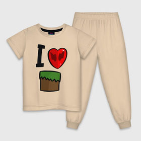 Детская пижама хлопок с принтом Футболка Диллерона в Тюмени, 100% хлопок |  брюки и футболка прямого кроя, без карманов, на брюках мягкая резинка на поясе и по низу штанин
 | игры | мinecraft | майнкрафт