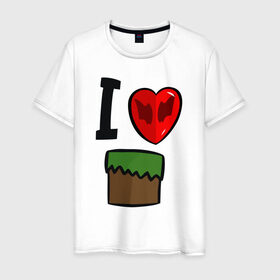 Мужская футболка хлопок с принтом Диллерона в Тюмени, 100% хлопок | прямой крой, круглый вырез горловины, длина до линии бедер, слегка спущенное плечо. | игры | мinecraft | майнкрафт