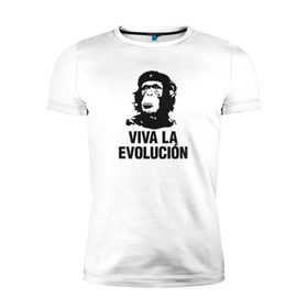 Мужская футболка премиум с принтом Че Гевара в Тюмени, 92% хлопок, 8% лайкра | приталенный силуэт, круглый вырез ворота, длина до линии бедра, короткий рукав | che gevara | patriot | вождь | звезда | куба | обезяна | политик | чегевара
