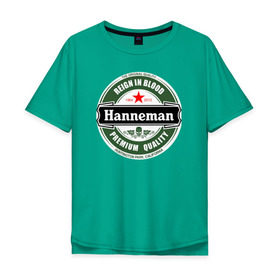 Мужская футболка хлопок Oversize с принтом Hanneman в Тюмени, 100% хлопок | свободный крой, круглый ворот, “спинка” длиннее передней части | hannemanhanneman | slayer