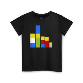 Детская футболка хлопок с принтом Симпсоны кубики в Тюмени, 100% хлопок | круглый вырез горловины, полуприлегающий силуэт, длина до линии бедер | the simpsons | барт | гомер | кубики | мардж | симпсоны