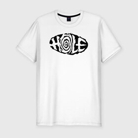 Мужская футболка премиум с принтом Hole в Тюмени, 92% хлопок, 8% лайкра | приталенный силуэт, круглый вырез ворота, длина до линии бедра, короткий рукав | hole | kurt | nirvana | курт кобейн | нирвана
